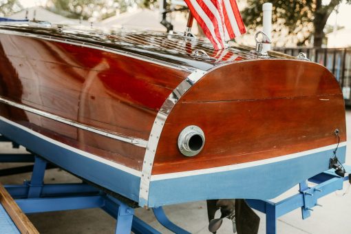 Replica 1939 19' Custom Barrel Back Runabout - Image 13