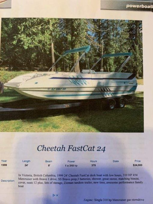 1999 CHEETAH FAST CAT 24' - Image 15